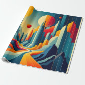 Chromatic Cityscape Geschenkpapier (Ungerollt)