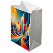 Chromatic Cityscape Mittlere Geschenktüte (Vorderseite Schrägansicht)