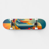 Chromatic Cityscape Skateboard (Horizontal)