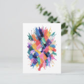 Chromatic Collision Postkarte (Stehend Vorderseite)