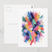 Chromatic Collision Postkarte (Vorne/Hinten)
