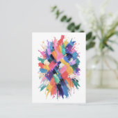 Chromatic Collision Postkarte (Stehend Vorderseite)