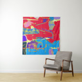 Chromatic Collision  Primary Pulse Wandteppich (Beispiel (Horizontal))