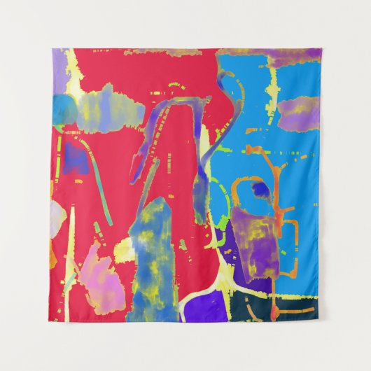 Chromatic Collision  Primary Pulse Wandteppich (Vorderseite)