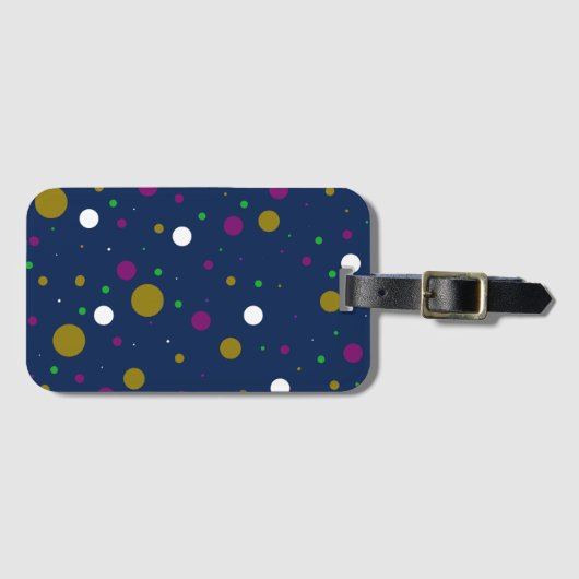 Chromatic Confetti Gepäckanhänger (Vorderseite (Horizontal))