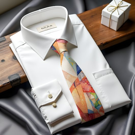 Chromatic Crescendo Abstrakte Kunst Krawatte