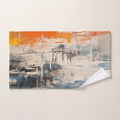 Chromatic Crossroads Abstract Digital Painting Badhandtuch Set (Handtuch)