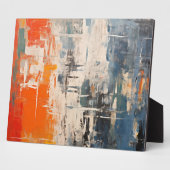 Chromatic Crossroads Abstract Digital Painting Fotoplatte (Seite)