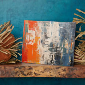 Chromatic Crossroads Abstract Digital Painting Fotoplatte (Seite)