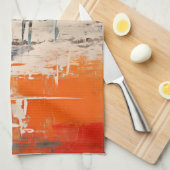 Chromatic Crossroads Abstract Digital Painting Geschirrtuch (Viertel Falte)