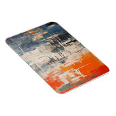 Chromatic Crossroads Abstract Digital Painting Magnet (Rechte Seite)