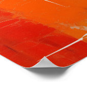 Chromatic Crossroads Abstract Digital Painting Poster (Ecke)