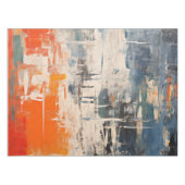 Chromatic Crossroads Abstract Digital Painting Tischdecke (Vorderseite (Horizontal))