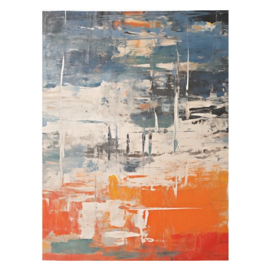 Chromatic Crossroads Abstract Digital Painting Tischdecke (Vorderseite)