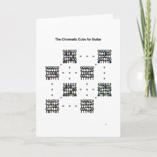 Chromatic Cube for Guitar - New Year's Card Feiertagskarte