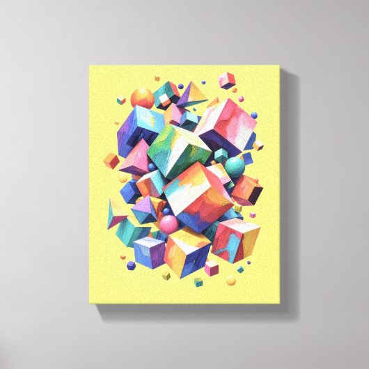 Chromatic Cube Symphony Leinwanddruck (Vorderseite)