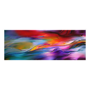 "Chromatic Currents" Zeitgenössische Abstrakte  Fotodruck
