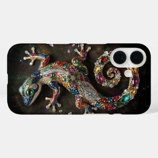 Chromatic Gecko Wall Art | Vibrant Crystal Gecko | iPhone 16 Hülle