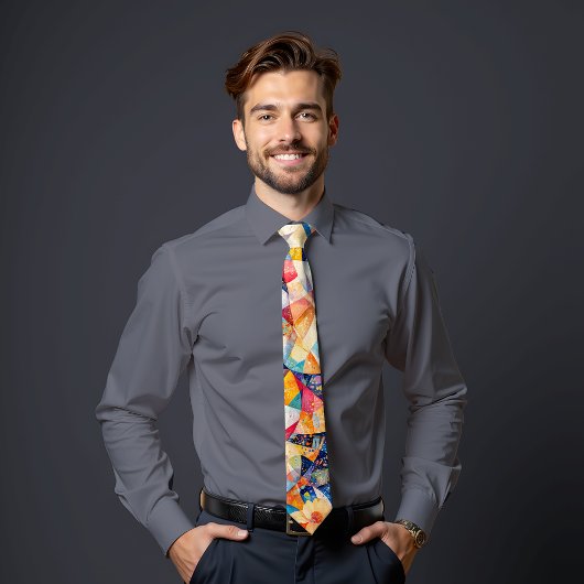 Chromatic Harmonic Abstrakt Art Krawatte