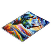Chromatic Horizon Rhino Notizbuch Notizblock (Linke Seite)