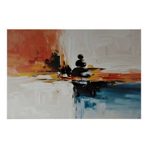 Chromatic Horizon: Symphonie der Kontraste Poster