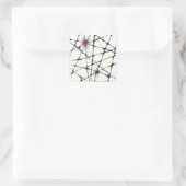 Chromatic Intersections Quadratischer Aufkleber (Tasche)