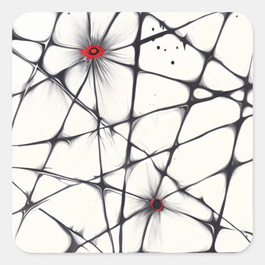 Chromatic Intersections Quadratischer Aufkleber (Vorderseite)