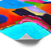 Chromatic Matrix Mini Abstrakt Art Poster (Ecke)