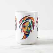Chromatic Muse Portrait Kaffeetasse (Mittel)