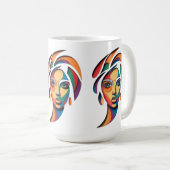 Chromatic Muse Portrait Kaffeetasse (VorderseiteRechts)