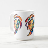 Chromatic Muse Portrait Kaffeetasse (Vorderseite Links)