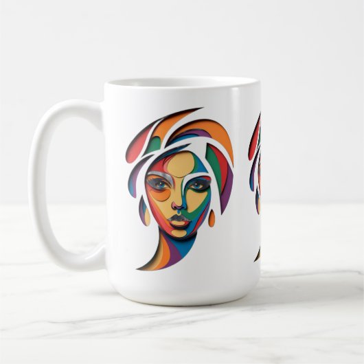 Chromatic Muse Portrait Kaffeetasse (Links)