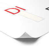 Chromatic Scale Solfege Banner Poster (Ecke)