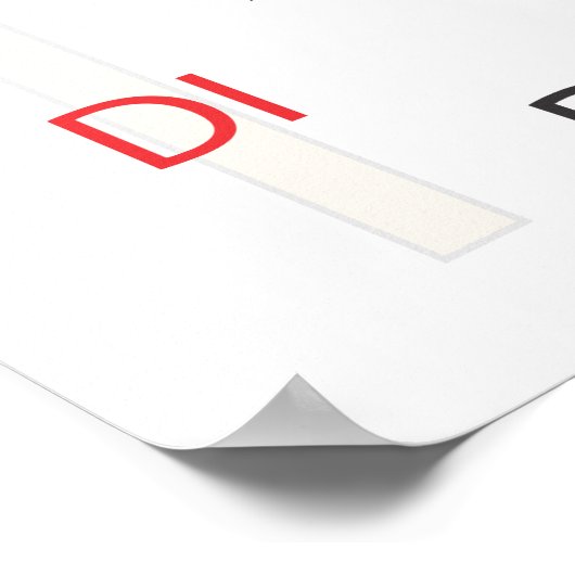 Chromatic Scale Solfege Banner Poster (Ecke)