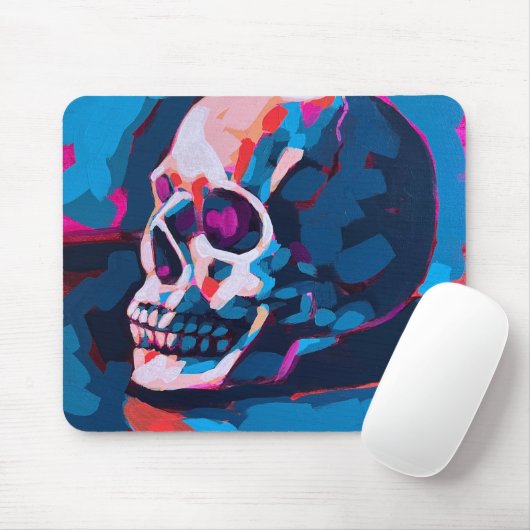 Chromatic Skull Painting Mousepad (Mit Mouse)