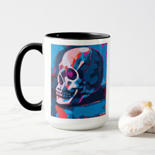Chromatic Skull Painting Tasse (Mit Donut)