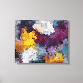 Chromatic Streak Abstract Canvas Wall Art Leinwanddruck