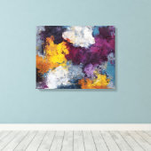 Chromatic Streak Abstract Canvas Wall Art Leinwanddruck (Insitu (Holzboden))