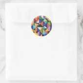 Chromatic Structure Runder Aufkleber (Tasche)
