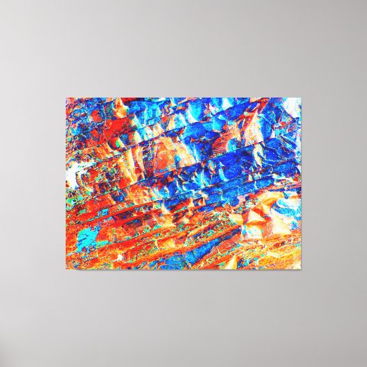 Chromatic Terrain Abstraction Leinwanddruck (Vorderseite)