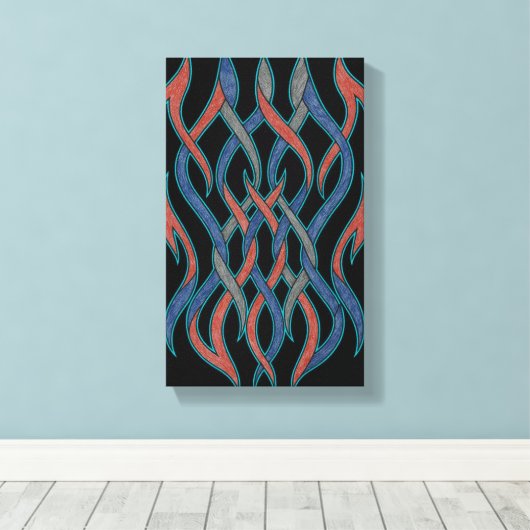 Chromatic Threads Canvas Leinwanddruck (Insitu (Holzboden))