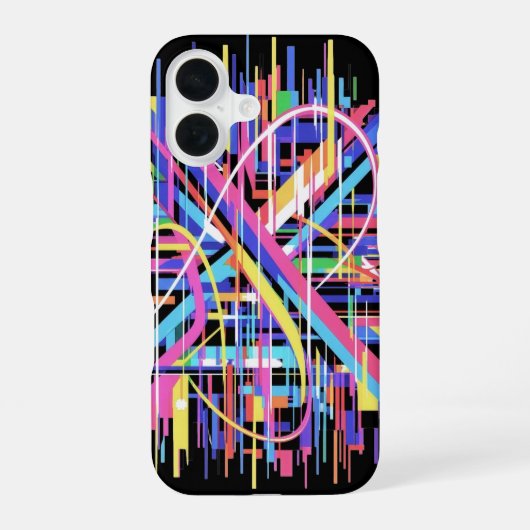 Chromatic Velocity iPhone 16 Hülle (Rückseite)