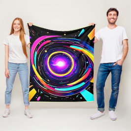 Chromatic Vortex Art Fleecedecke