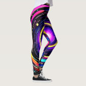 Chromatic Vortex Art Leggings (Rechts)