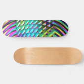 Chromatic Wave Art 1A Skateboard (Horizontal)