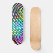 Chromatic Wave Art 1A Skateboard (Vorderseite)