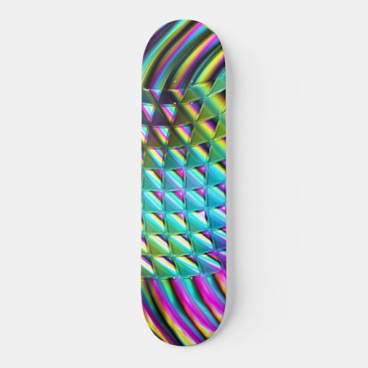 Chromatic Wave Art 1A Skateboard (Vorderseite)
