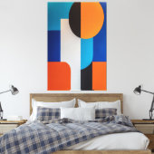 Chromatische Balance Leinwanddruck (Insitu (Schlafzimmer))