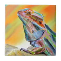 Chromatische bärtige Drache-Digital-Farbe