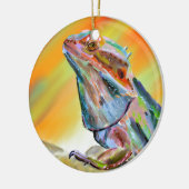 Chromatische bärtige Drache-Digital-Farbe Keramik Ornament (Links)